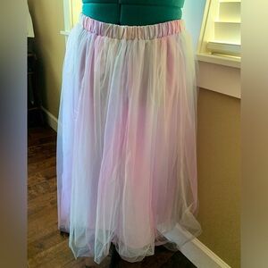Unique Vintage Pastel Tulle Fairy Skirt XL